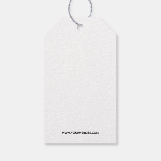 ブラシスクリプト手作りロゴ価格 ギフトタグ (裏面)