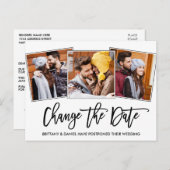 ブラシスクリプト日付3の写真を変更 ポストカード (正面/裏面)