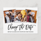 ブラシスクリプト日付3の写真を変更 ポストカード (正面)