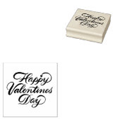 ブラシスクリプト書道ハッピーバレンタインデー ラバースタンプ (押印)