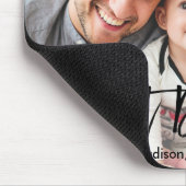 ブラシスクリプト最高のパパの写真 マウスパッド (コーナー)