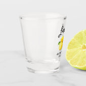 ブラシスクリプト水の色レモンズ結婚リモンチェロ ショットグラス (左)