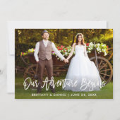 ブラシスクリプト私たちの冒険がKraftカードを開始 招待状 (正面)