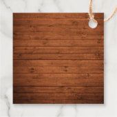 ブラシスクリプト素朴ウッドクリスマススクエア フェイバータグ (裏面)