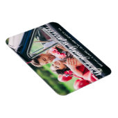 ブラシスクリプト結婚する日付を保存 マグネット (右側)