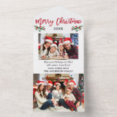 ブラシスクリプト2フォトアルインワンクリスマスカード オールインワン招待状 (内側)