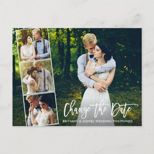 ブラシスクリプト4写真日付の変更 ポストカード (正面)