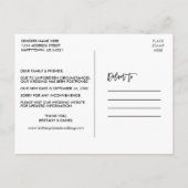 ブラシスクリプト4救新しい日付の写真 ポストカード (裏面)