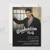 ブラシスクリモダンプトの卒業2+サイドパーティー写真 招待状 (裏面)