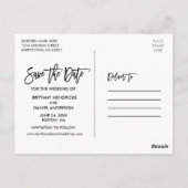 ブラシスクリ素朴プト木目写真の保存日 ポストカード (裏面)