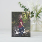 ブラシスク感謝していリプト葉書/白 ポストカード (スタンド正面)