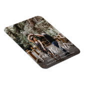 ブラシススタイリッシュクリプト日付マグネットの保存 マグネット (右側)