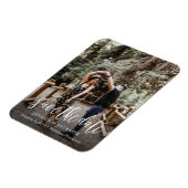 ブラシススタイリッシュクリプト日付マグネットの保存 マグネット (左側)