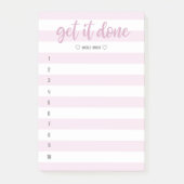 ブラシストライプのレタ済み ポストイット (正面)