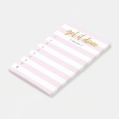 ブラシストライプのレタ済み ポストイット (アングル)