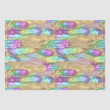 ブラシストロアートークユニコーンレインボーフェイクグリッター