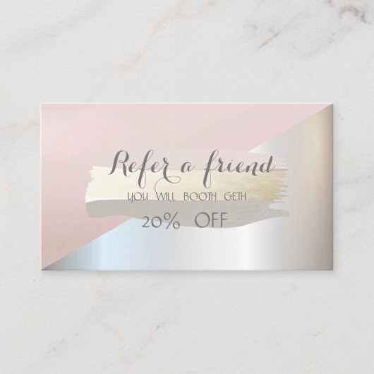 ブラシストロエレガントークのジオメトリ参照カード 紹介カード (正面)