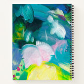 ブラシストロカラフルークらせんノートブック ノートブック (裏面)