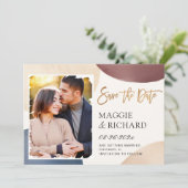 ブラシストロモダンーク抽象芸術シェイプ写真 セーブザデート (スタンド正面)