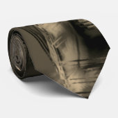 ブラシストロークで汚れた曲がった正方形 ネクタイ (ロール)