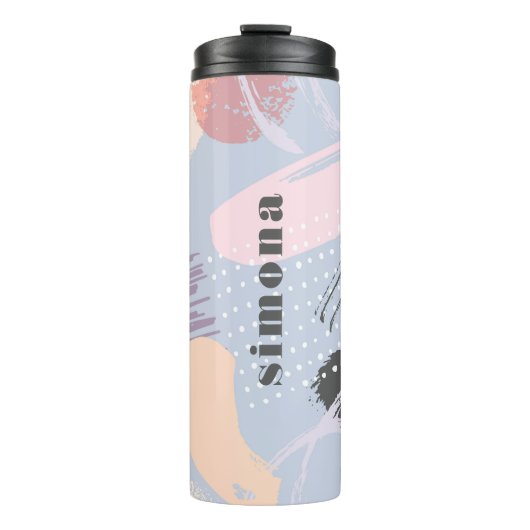 ブラシストロークのカラフルアート合成 タンブラー (正面)