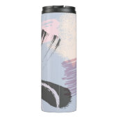 ブラシストロークのカラフルアート合成 タンブラー (裏面)