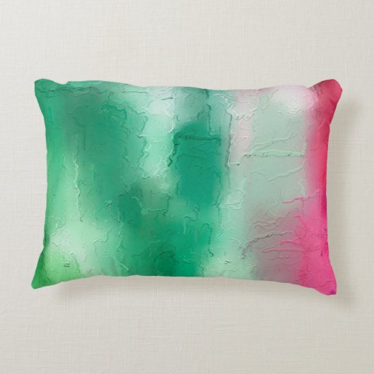 ブラシストロークのグラフィック抽象芸術背景。アート アクセントクッション (裏面)