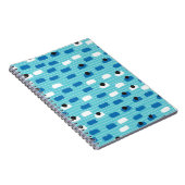 ブラシストロークのシームレスなパターン、手書き。 ノートブック (右側)