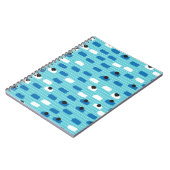 ブラシストロークのシームレスなパターン、手書き。 ノートブック (左側)