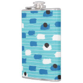 ブラシストロークのシームレスなパターン、手書き。 フラスク (左)