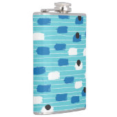 ブラシストロークのシームレスなパターン、手書き。 フラスク (右)