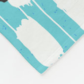 ブラシストロークのシームレスなパターン、手書き。 フリースブランケット (角)