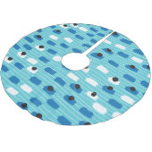 ブラシストロークのシームレスなパターン、手書き。 ブラッシュドポリエステルツリースカート (アングル)