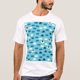 ブラシストロークのシームレスなパターン、手書き。 Tシャツ