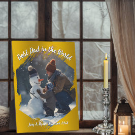 ブラシストロークのフォトフレーム金ゴールドの背景 フォトプラーク