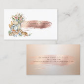 ブラシストロークのフローラ素朴パン 名刺 (正面/裏面)
