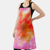 ブラシストロークのペースト付きデジタル抽象芸術の背景 エプロン (インサイチュ)