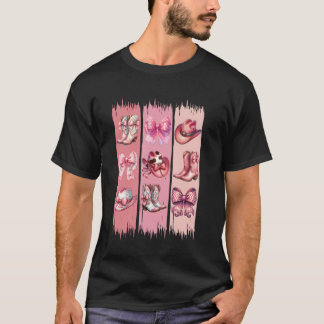ブラシストロークカウガール ウエスタンロデオ 陽気なカウガール Tシャツ
