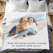 ブラシストロークカスタムの写真 フリースブランケット