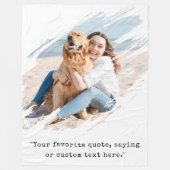 ブラシストロークカスタムの写真 フリースブランケット (正面)