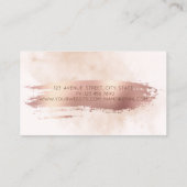 ブラシストロークグリッターカップケーキウォーター色 名刺 (裏面)