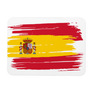 ブラシストロークスペイン国旗 マグネット