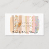 ブラシストロークパステルカラーメイクアップ 名刺 (正面)