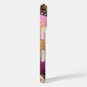 ブラシストロークピンク&金ゴールドフィルムストリップフォト Case-Mate iPhoneケース (裏面 / 右)