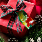 ブラシストロークフェスティバル抽象芸術クリスマスの背景 ギフトタグ