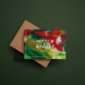 ブラシストロークフェスティバル抽象芸術クリスマスの背景 招待状