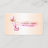 ブラシストロークベーカリーツール配管バッグ花 名刺 (正面)