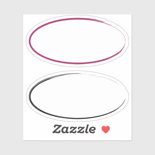 ブラシストロークラベル シール (シート)