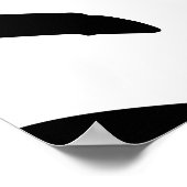 ブラシストロークヴィンテージのシームレスなパターン。黒と ポスター (角)