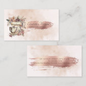 ブラシストロークヴィンテージハンドツールフローラミキサー 名刺 (正面/裏面)